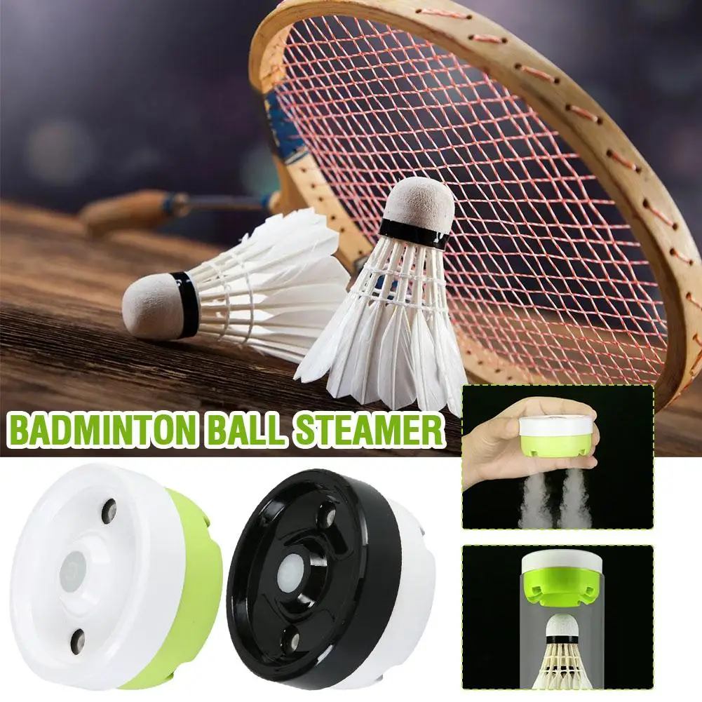 Feather Shuttlecock Humidifier แบดมินตันแบบพกพา Shuttlecocks ไอน้ําชาร์จแบดมินตัน Humidifier ลูกแบดมินตัน Steamer