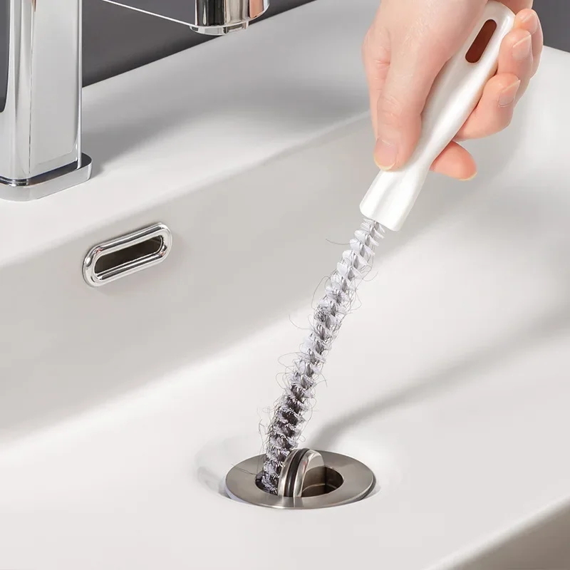 Gancho de limpieza para fregadero de cocina, palos limpiadores, eliminador de obstrucciones, tubo de dragado flexible, Limpieza del cabello del baño, dragado de alcantarillado del fregadero