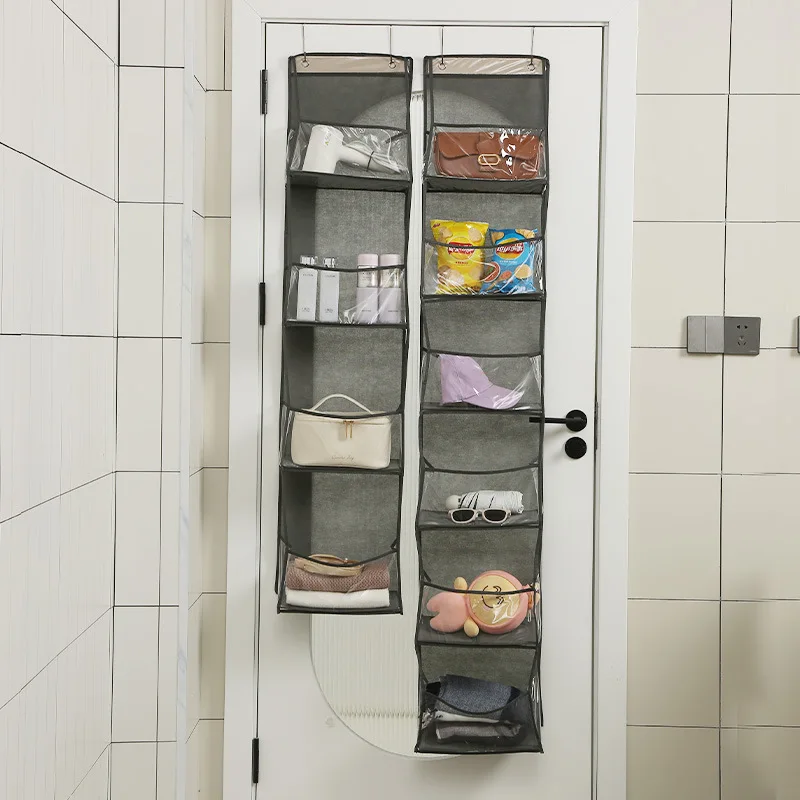1pc 문 걸이 주최자 화장품 벽걸이 스토리지 주최자 보육 욕실 옷장 침실 ﻿