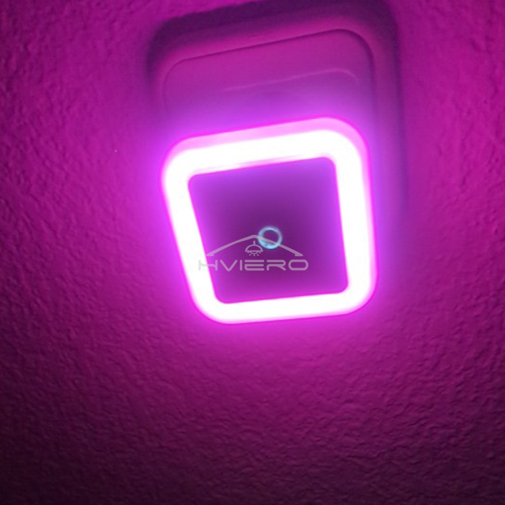 Nihgt home LED Wireless Sensor Night Light EU US Plug Mini Square For Baby Children Living Room Bedroom Corridor Lighting Lamps