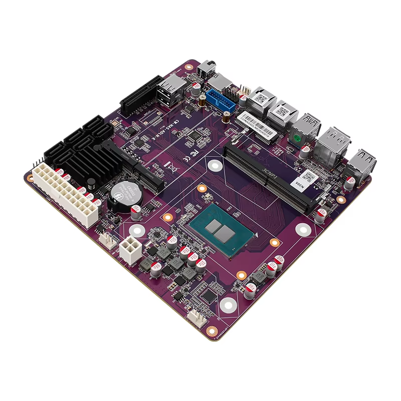 Scheda madre NAS i3-N305 N355 N100 N150 a 6 alloggiamenti 1 * PCIEx4 2 * Intel i226-V 2.5G 2 * M.2 NVMe 6 * SATA3.0 DDR5 Firewall Mini ITX Scheda madre