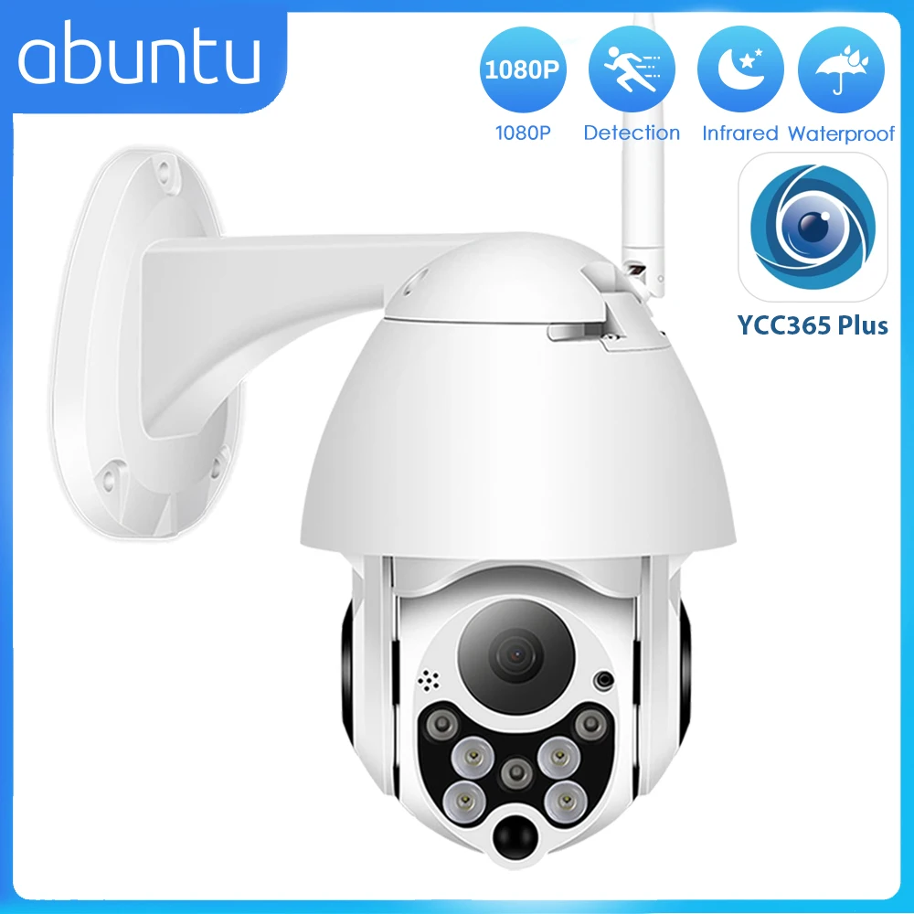 YCC365 Plus PTZ Wifi Kamera Outdoor 1080P HD CCTV Sicherheit Kamera 4x Zoom Wasserdichte Speed Dome Drahtlose Überwachungs Kamera neue