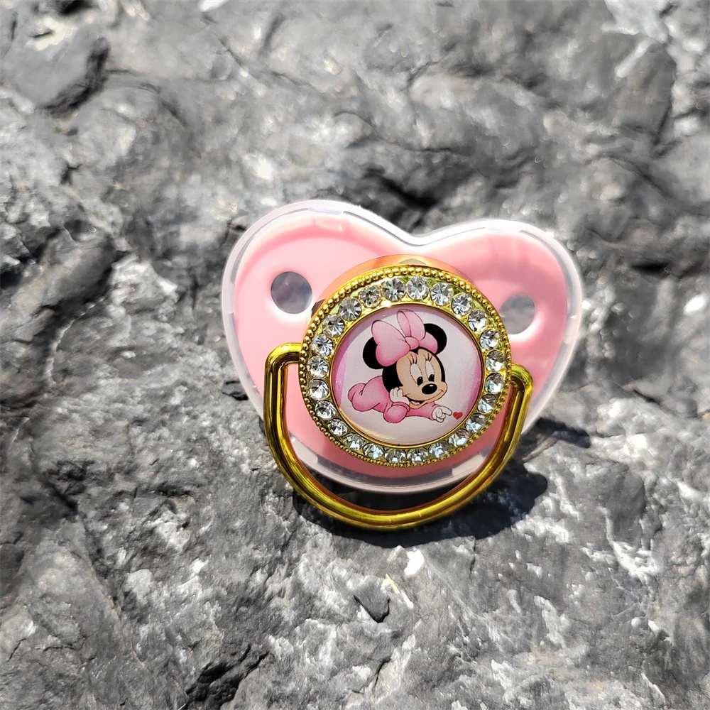 [NEW Most Beautiful Pacifier] 2024 Luxury Diamond Baby Pacifier Teaser Newborn Baby pacifier with dust cap chupetero0-24 months