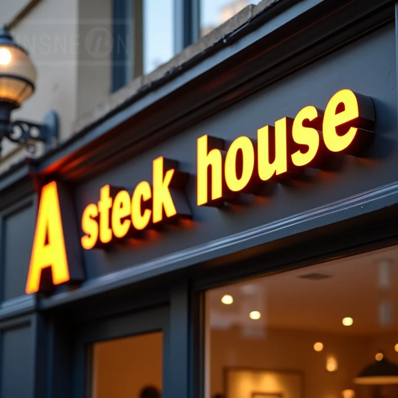 Custom 3D Metal Channel Letters For Outdoor Business Sign Durable Weatherproof Storefront Signage With Easy Mounting Holes
