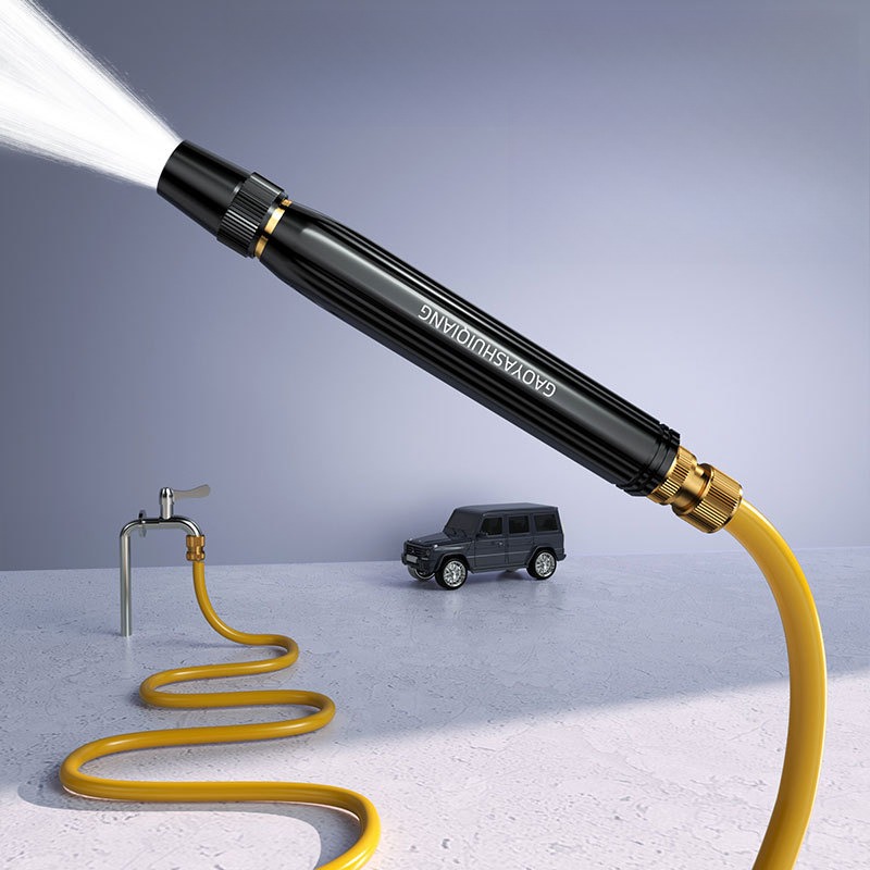 Портативный пистолет для мойки автомобиля, водяной пистолет высокого давления, бытовой водяной пистолет для мойки автомобилей, черный алмазный водяной пистолет, поливочная труба, насадка для мойки автомобиля