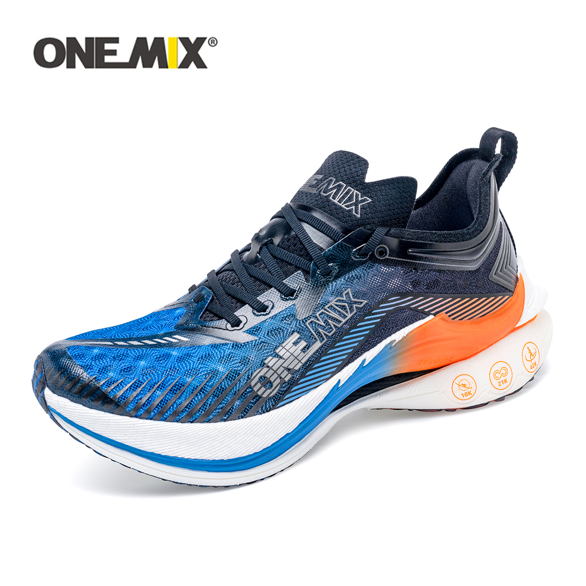 ONEMIX 2024 zapatillas profesionales para correr maratón para hombres antideslizantes ultraligeras rebote atlético placa de carbono zapatillas deportivas