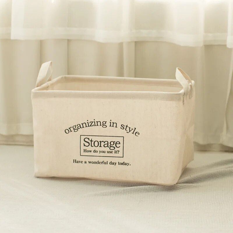 Wyprzedaż_Sundries Storage Box Pudełko do przechowywania odzieży Domowa pościel bawełniana Duży kosz na brudne ubrania Zabawki Książki Przechowywanie pościeli bawełnianej
