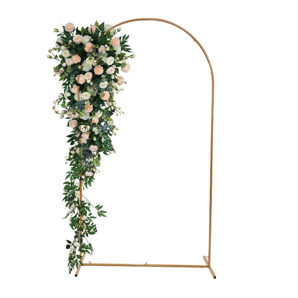 Gold Party Decor Arch Stand (1PCS) - 4FT/5FT/6FT/6.6FT/7.2FT, Balloon Frame & Backdrop Bracket for Weddings