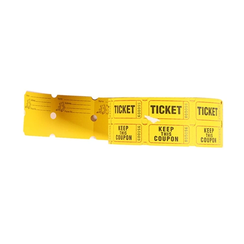 1 rollo 1000 billetes rifa numerados, rollo boleto único para evento fiesta, sorteo recaudación 896C