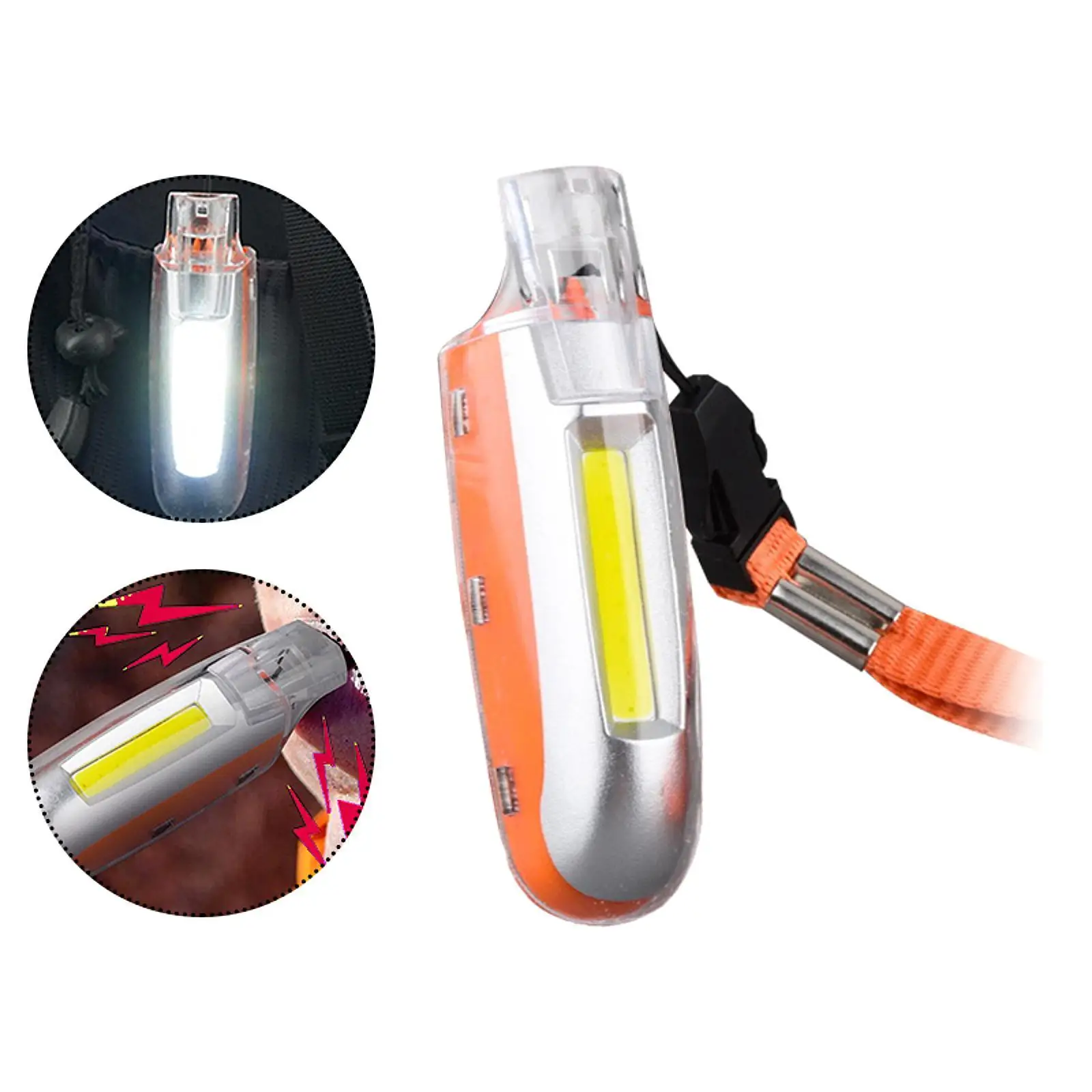 นกหวีด LED ไฟเตือนนกหวีดสําหรับการเดินป่ากิจกรรมกลางแจ้งแคมป์ปิ้ง