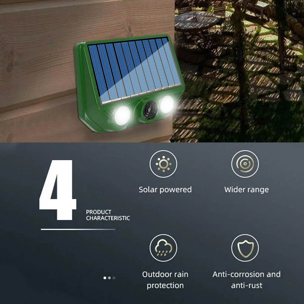 屋外ソーラー忌避装置,動物忌避剤,マウス忌避剤,コヨーテ,キツネ,アライグマ,鹿,500mah