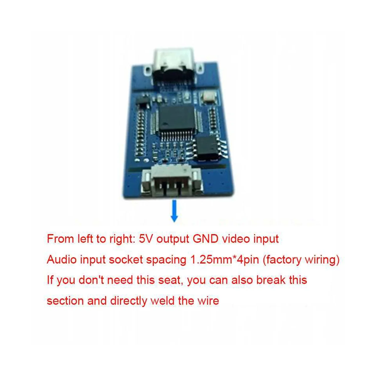 เพื่อจับสัญญาณอะนาล็อกไปยังโมดูลกล้องดิจิตอล CVBS ไปยัง odule UVC ฟรีไดรฟ์สำหรับ Android(USB)