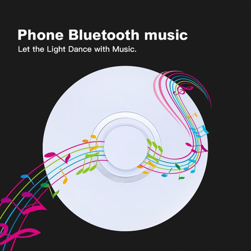 MARPOU RGB Ceiling Lamps Smart Modern Ceiling Lighting AC 220V Music Remote Application Control Bluetooth Speaker Indoor Decor