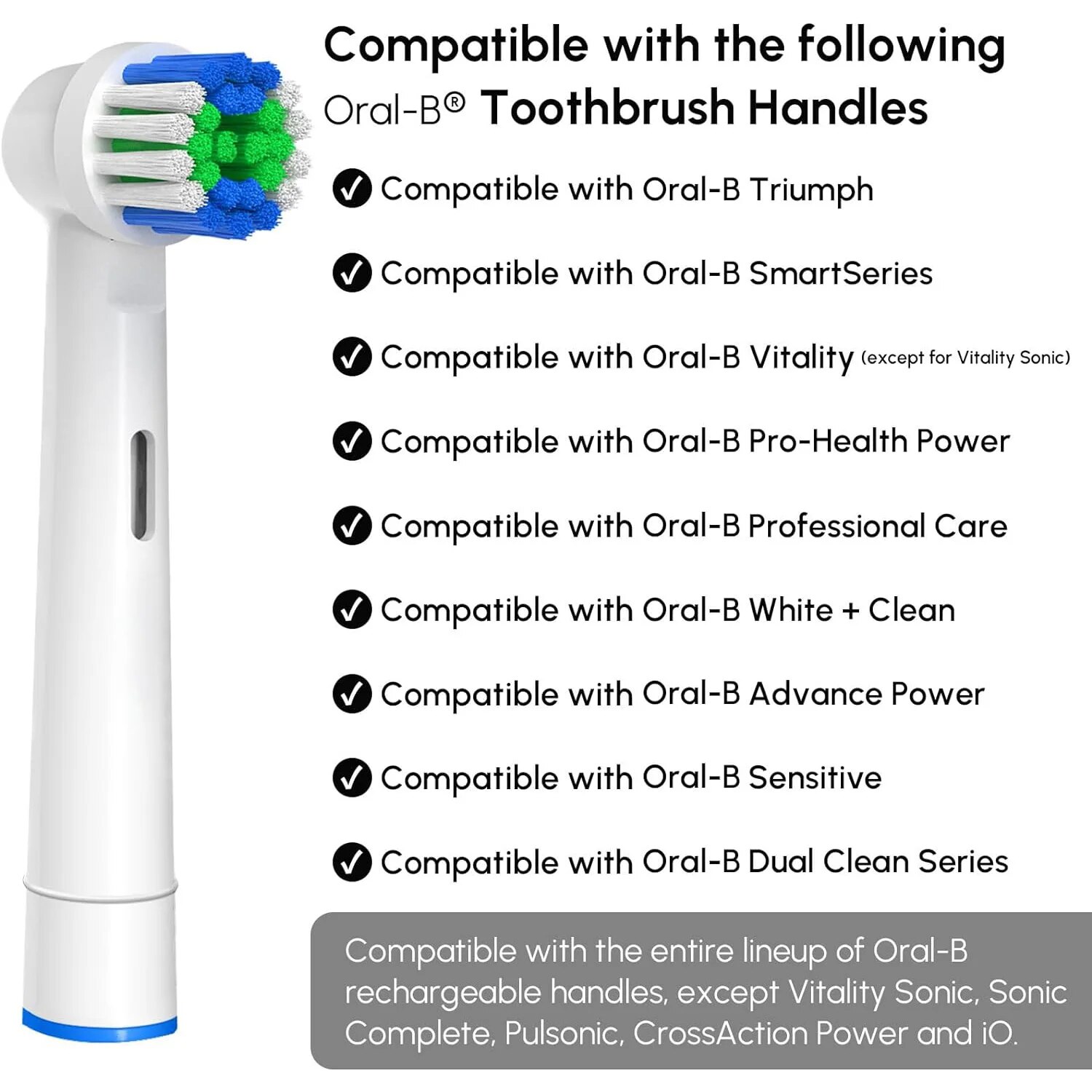 Clearance_20pcs Elektrische Opzetborstels Voor SB17A(SB-17A)Oral-B Triumph,Professionele Zorg,Vitaliteit,Advance Power,Plak Control,