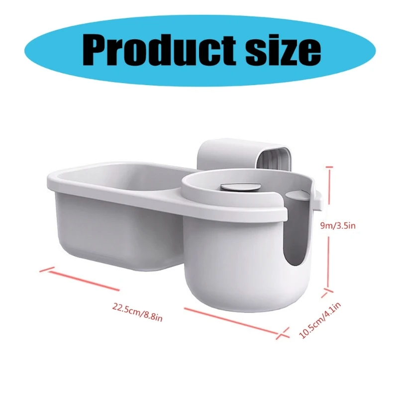 Portavasos uso múltiple para bebé, diseños compactos, portavasos ABS, soportes para asientos coche, cochecitos y sillas
