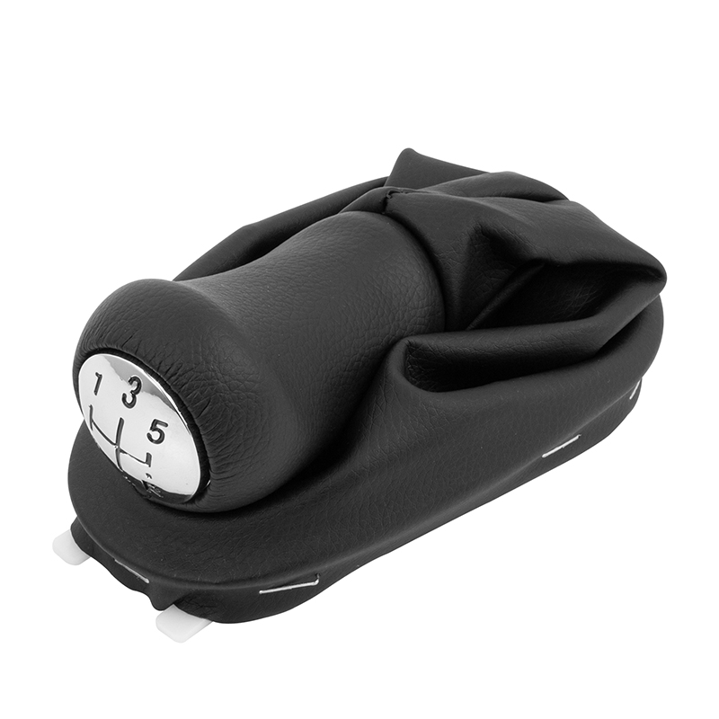 ハンドルとレバー用のレザーギアカバー,シフトレバーボタン,車のインテリアアクセサリー,ルノーカヌメガーヌ2 ii kangoo,新品,5スピード