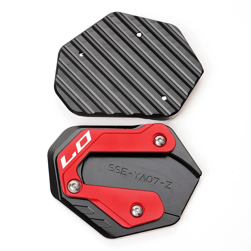 Para yamaha mt07 mt09 mt 07 09 mt09 sp fz07 fz09 2015-2023 2024 motocicleta kickstand pé placa de extensão suporte lateral almofada ampliadora