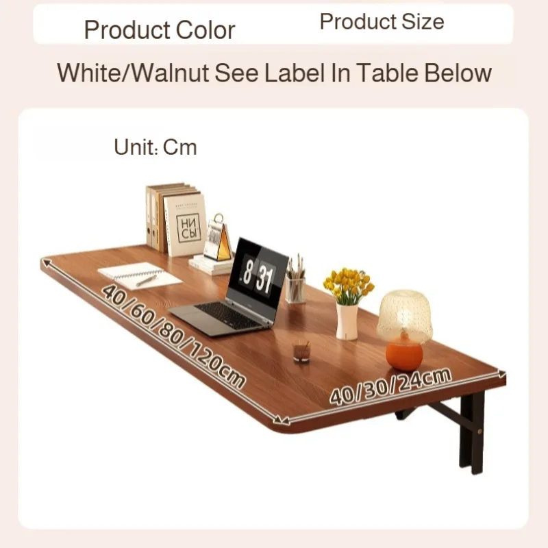 Foldable desk wall wall mounted folding table wall mounted study table balcony against the wall hanging wall side table