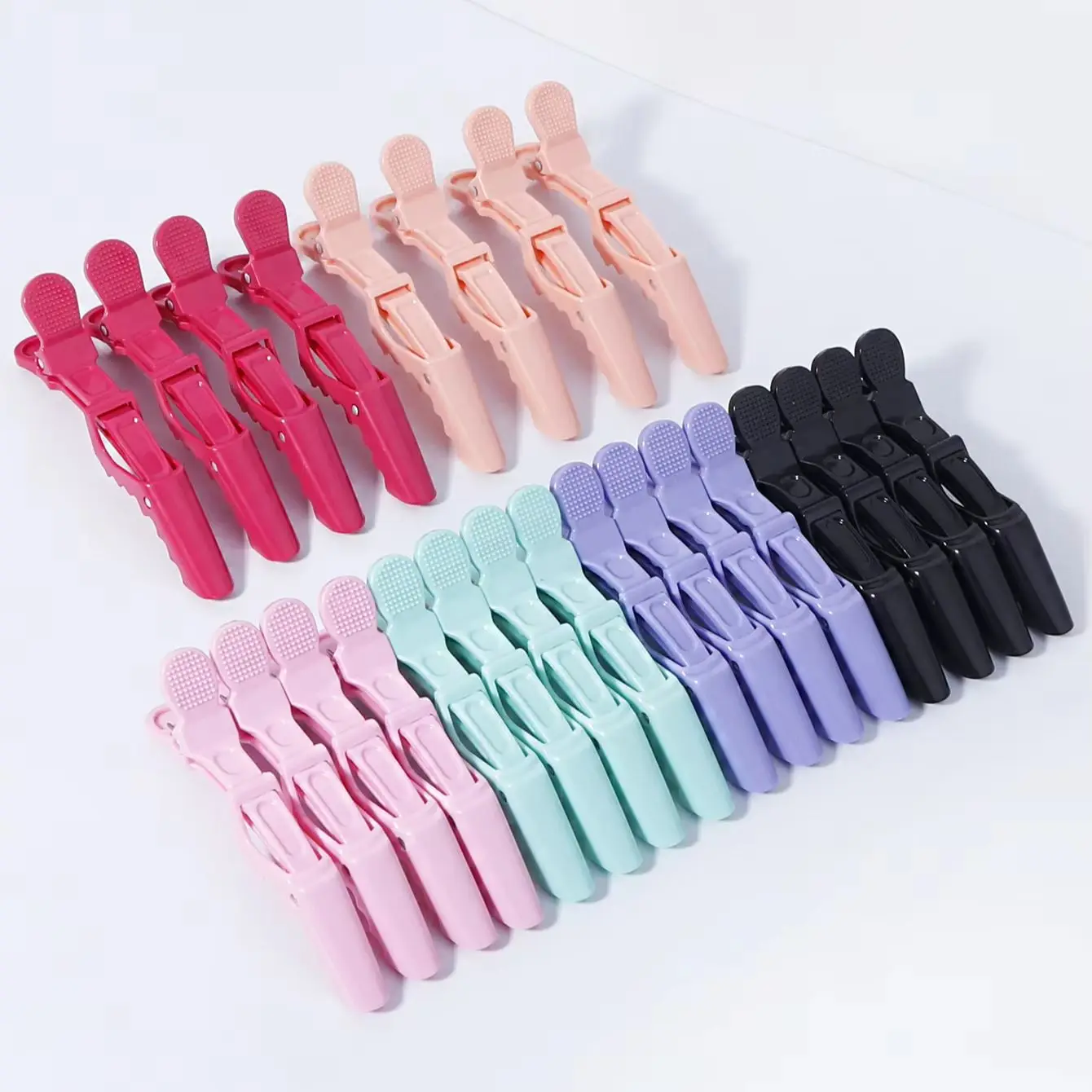 Conjunto de 4 peças de grampos de cabelo e acessórios para salão de cabeleireiro profissional de crocodilo, especiais para perucas de cabelo real