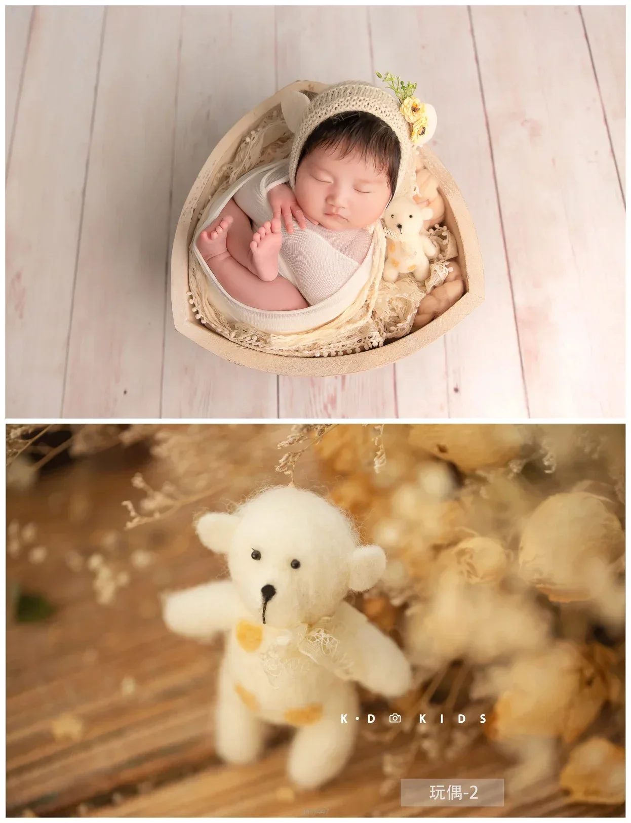 ทารกแรกเกิดการถ่ายภาพ Props อุปกรณ์เสริมฉากหลังสัตว์ของเล่นเด็กขนสัตว์ Mohair ตุ๊กตาทารกสิงโตหมีกระต่าย PANDA สตูดิโอ Props