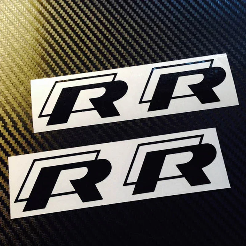 4 個車のブレーキキャリパービニールステッカーフォルクスワーゲン VW Rline R ラインゴルフ 3 5 7 ポロパサート GTI ボラジェッタ車両ホイールデカール
