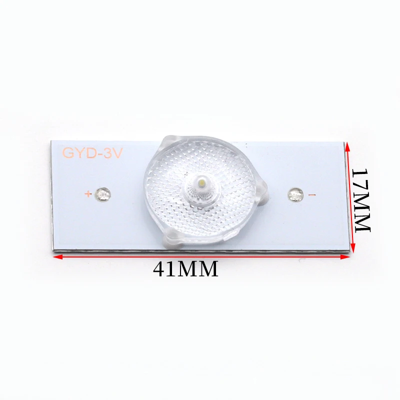 10 Chiếc 3V SMD Hạt Đèn Với Ống Kính Quang Học Fliter Cho 32-65 Inch LED Sửa Chữa