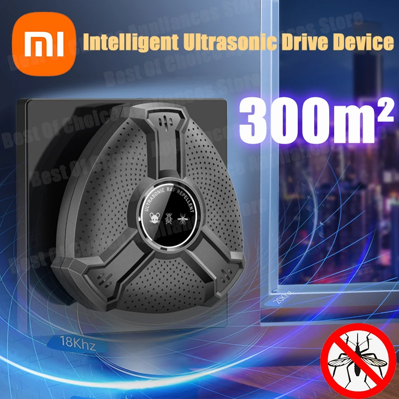 Xiaomi интеллектуальный ультразвуковой репеллент для грызунов, мощный анти-летучая мышь для домашнего офиса с широким диапазоном, физический репеллент для грызунов