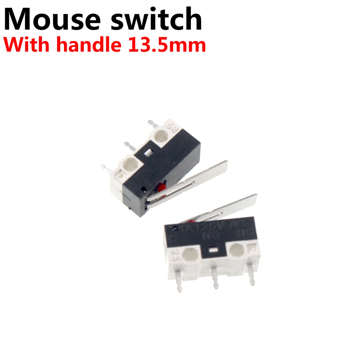 50PCS Micro Limit Switch Momentary Push Button Switch 1A 125V AC Mouse Switch 3Pins Long Handle Roller Lever Arm SPDT 12* 6 *6mm