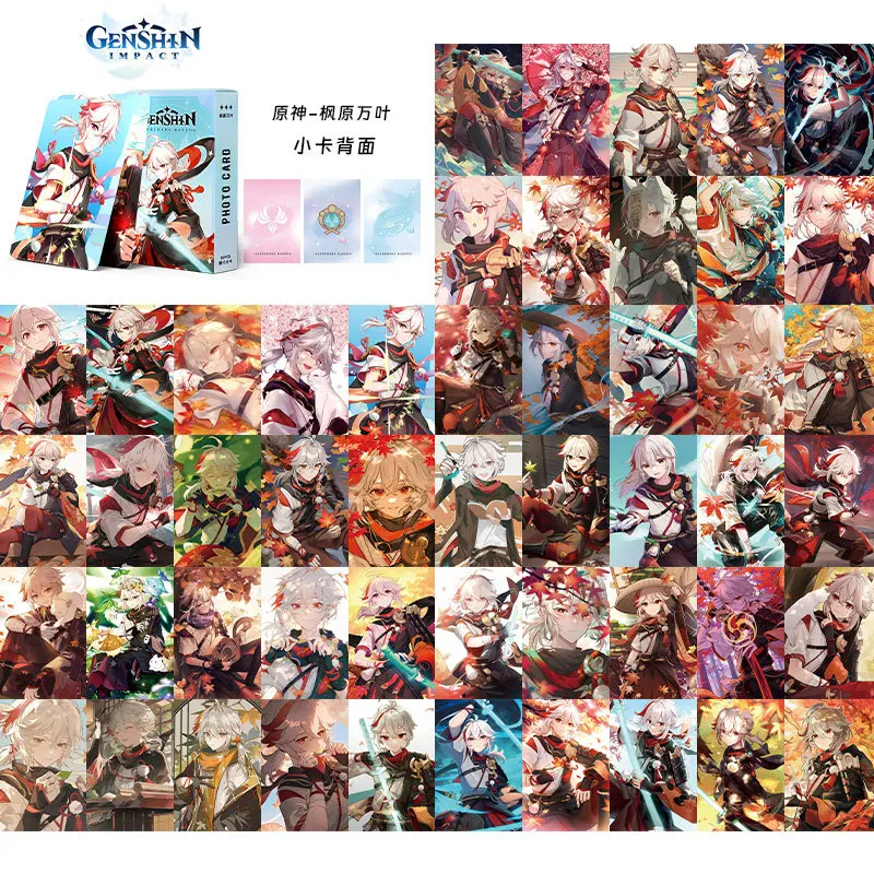 50pcs  in Box Animation Card Genshin Character Series Game Collection Cards