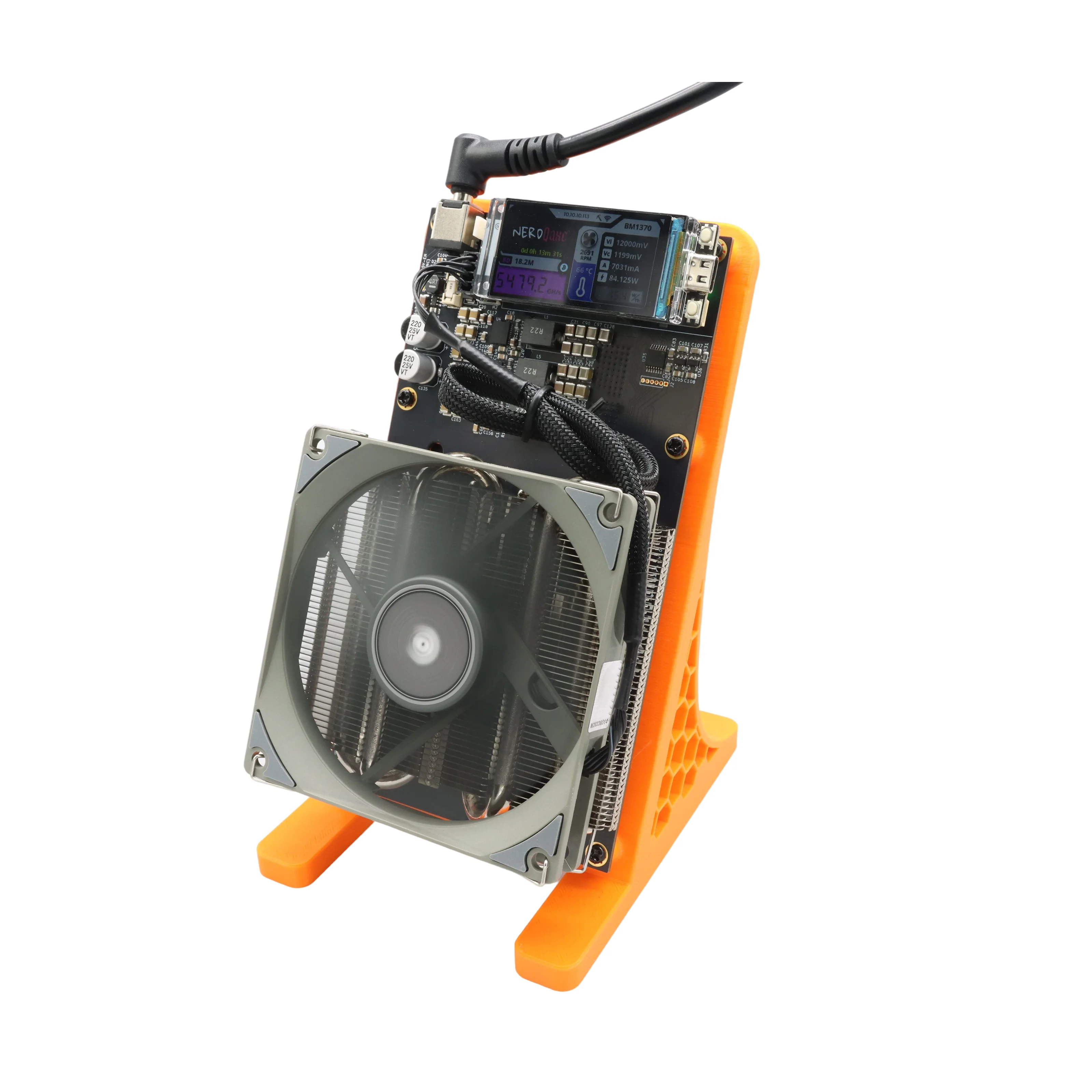 Zupełnie nowy NerdQaxe++ ASIC Miner 4.8TH/s 75W Domowy górnik Bitcoin Open Source