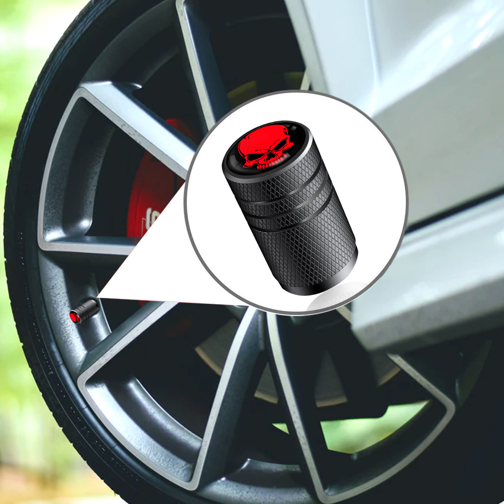 4 Cái/lốc Lốp Thân Nắp Chụp Van Nhôm Xe Ô Tô Chống Bụi Mũ Lốp Bánh Xe Thân Van Không Khí Mũ Dành Cho Xe Ô Tô Xe Đạp Xe Máy