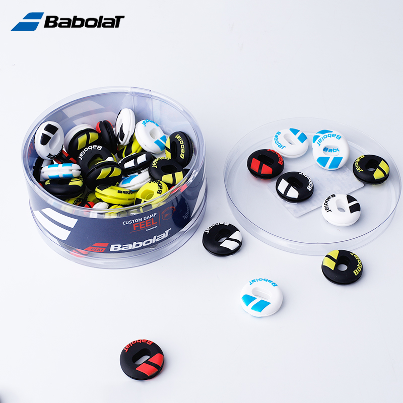 Babolat Racquet Dampeners การสั่นสะเทือนสีสันลดไม้เทนนิสมืออาชีพอุปกรณ์เสริม Damper โช้คอัพ 2 ชิ้น