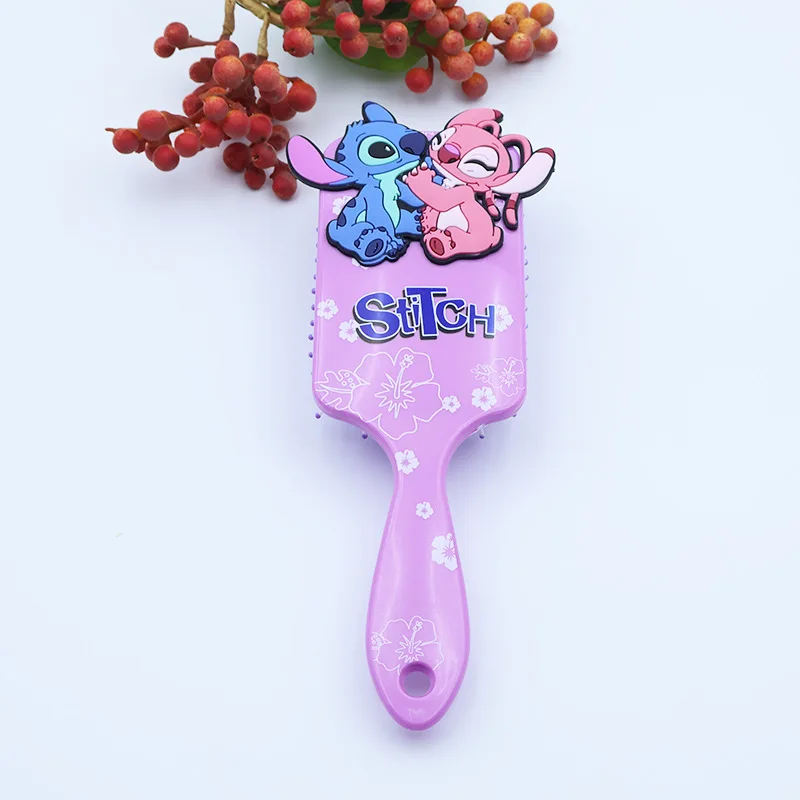 Disney Animation Lilo & Stitch Comb Series Cartoon Stitch Cuscino d'aria periferico Pettine per massaggio Pettine per studenti per bambini