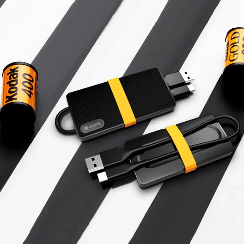 Kodak-ポータブル外付けハードディスクドライブ,ps4,ラップトップ,macbook,pc,x200,2テラバイト,1テラバイト,usb 3.1, 512gb,256gb