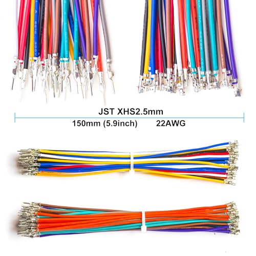 Conectores macho y hembra XHS XHB2.54 y Cables de 22AWG, JST XHS XHB con bloqueo de correa de una sola fila, 2/3/4/5/6/7/8/9/10Pin, carcasa