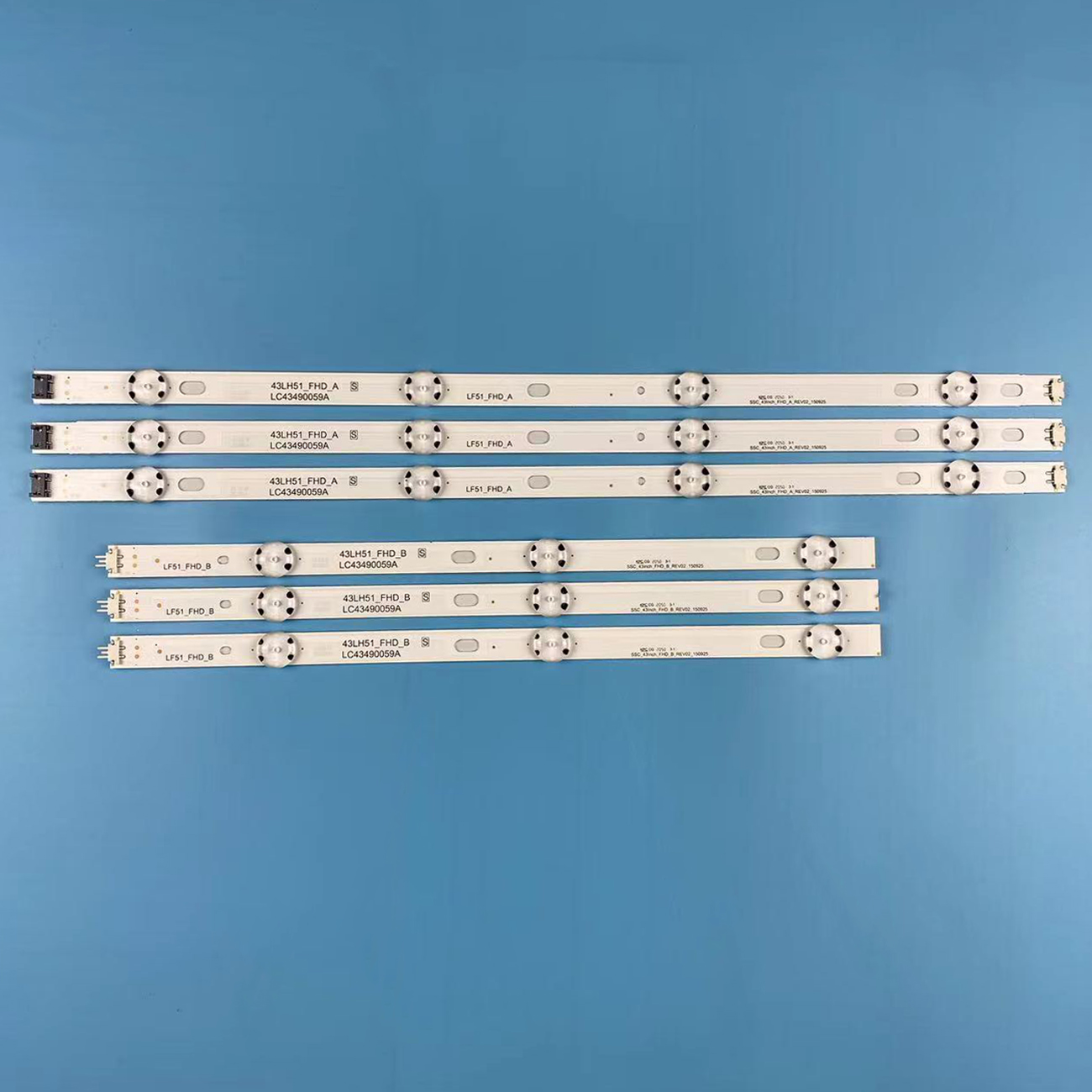 Tira de luces LED de iluminación trasera, accesorio para LG 43UK6400 43uk6090 43UK6200 43UK6300 LC43490086A 3PCM00789A 303LG430003 LC43490089A, 7LED