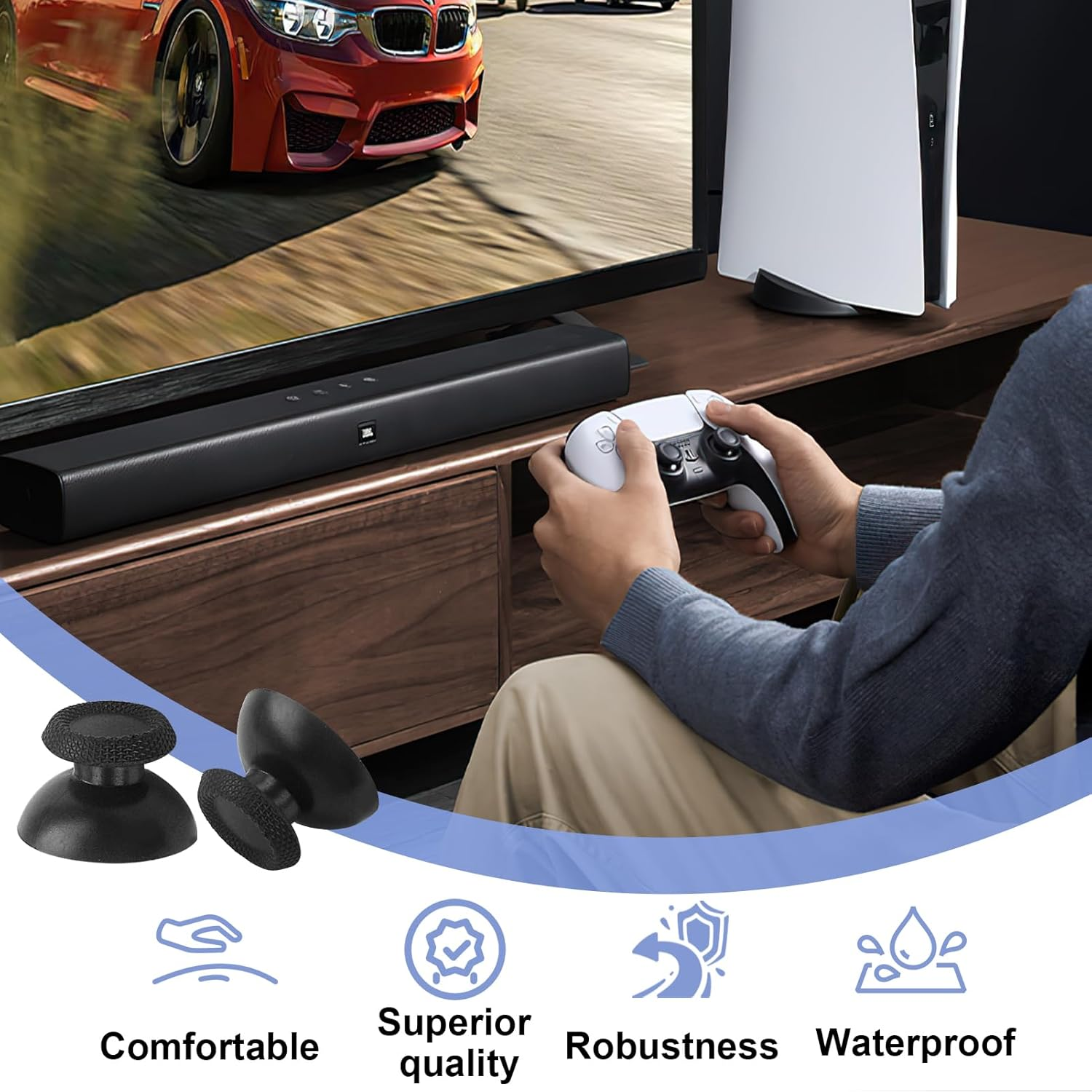 10/20pcs Replacement Thumbsticks Analog For PS4 Controller Joystick Caps Repair Parts Thumb Sticks For PlayStation 4 Accessories