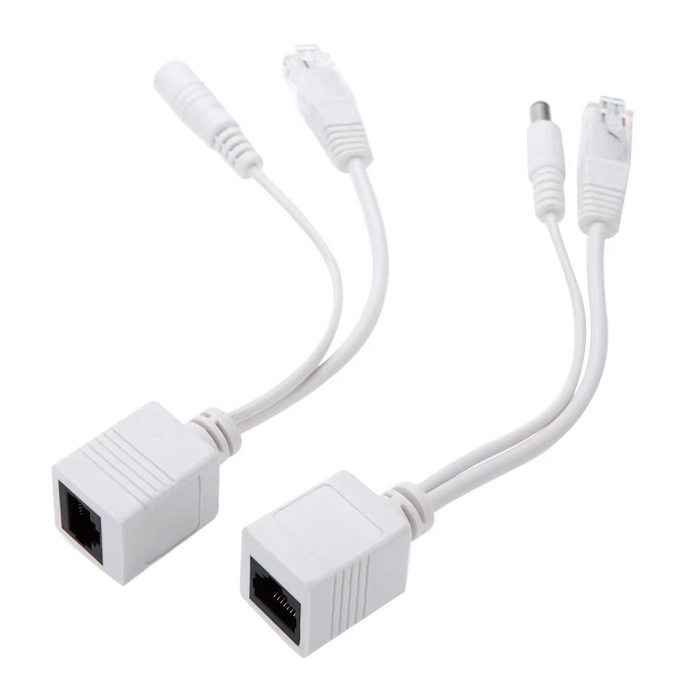 POE スプリッタ RJ45 インジェクタ電源モジュール 12-48v IP Camea POE ケーブルパッシブパワーオーバーイーサネットアダプタケーブル