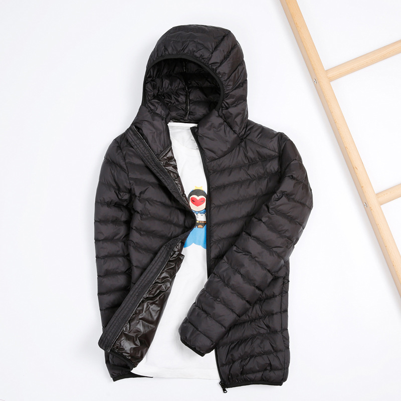 Men's All-Season Ultra Lightweight Packable Down Jacket Water and Wind-Resistant Breathable Coat Warm Men Hoodies Jackets