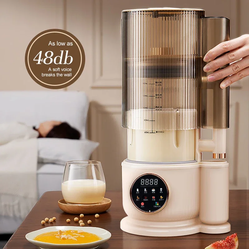 1500ML Electric Soy Milk Machine Wall Breaking Automatic Intelligent Food Blender Fruit Juicer Blender Rice Paste Maker