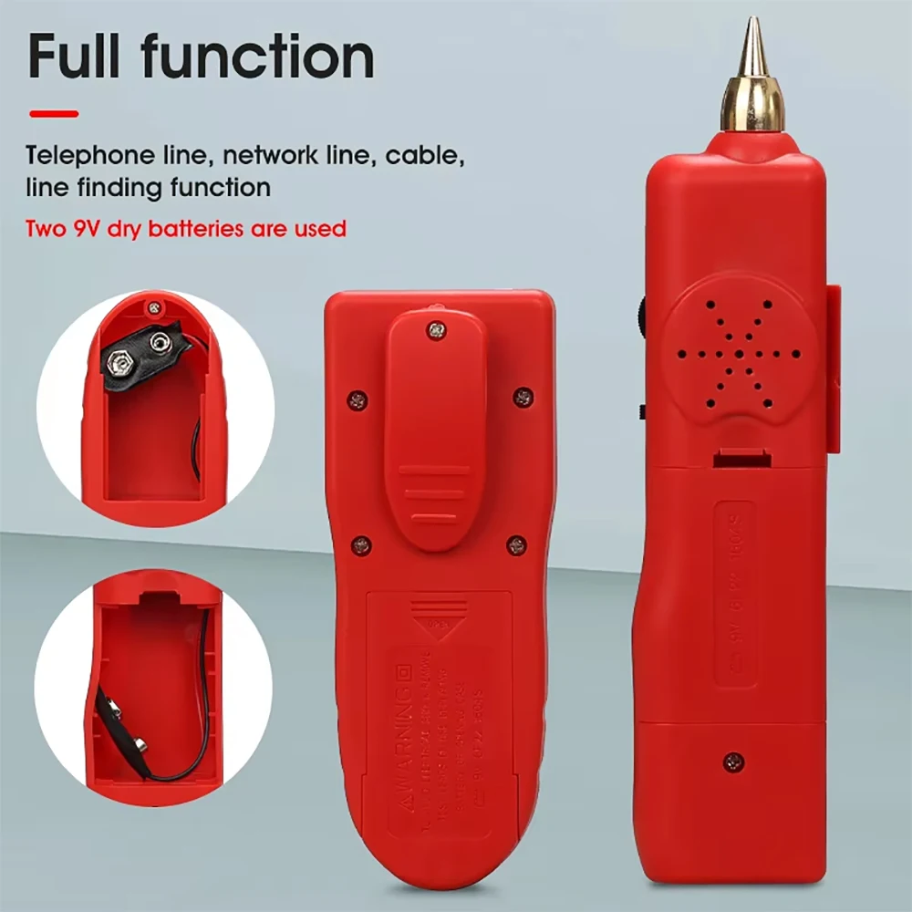 Kebidumei-probador de Cable de red LAN Ethernet, RJ45, RJ11, buscador de línea LAN, rastreador de cables telefónicos, receptor, herramienta de reparación de red