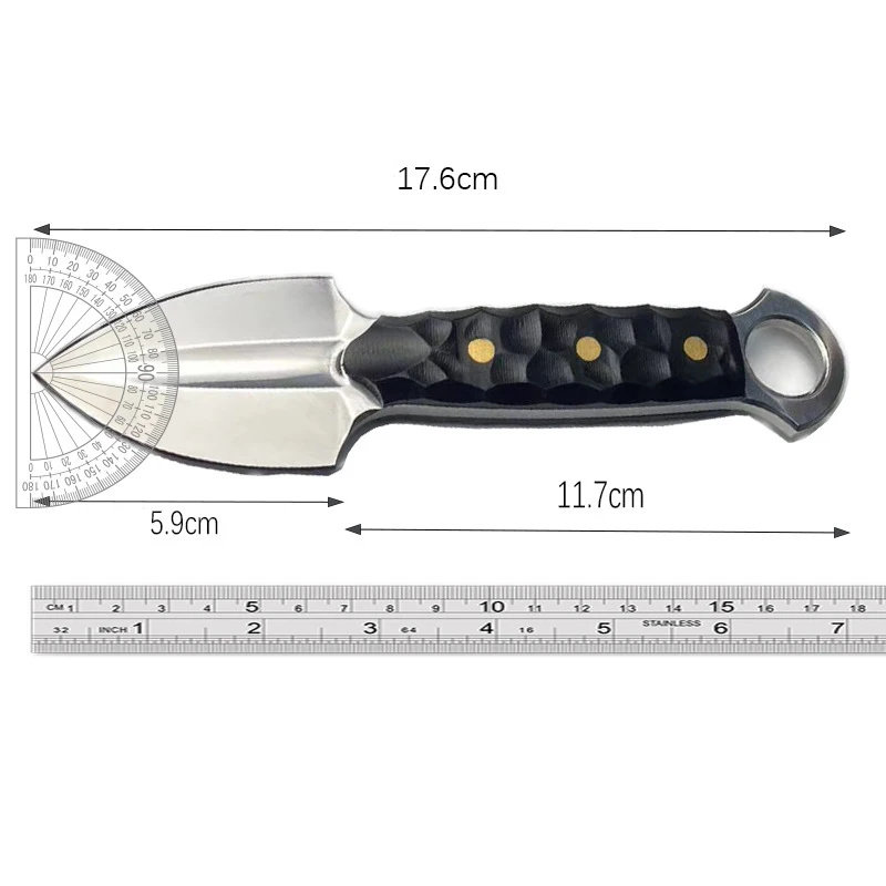 1PC Outdoor Mini Mountaineering Wild Fishing Specialized Shovel Steel Solid Wood Handle Small Shovel Tools