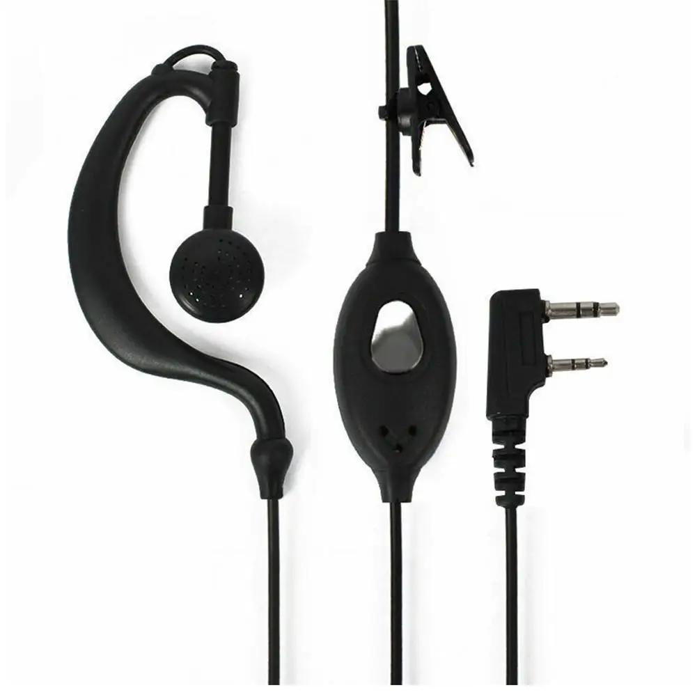 Walkie Talkie Headsets 2-poliges Ohrhörer-Headset ptt Mikrofon für Baofeng 666 777 888 v6 v7 v8 s s