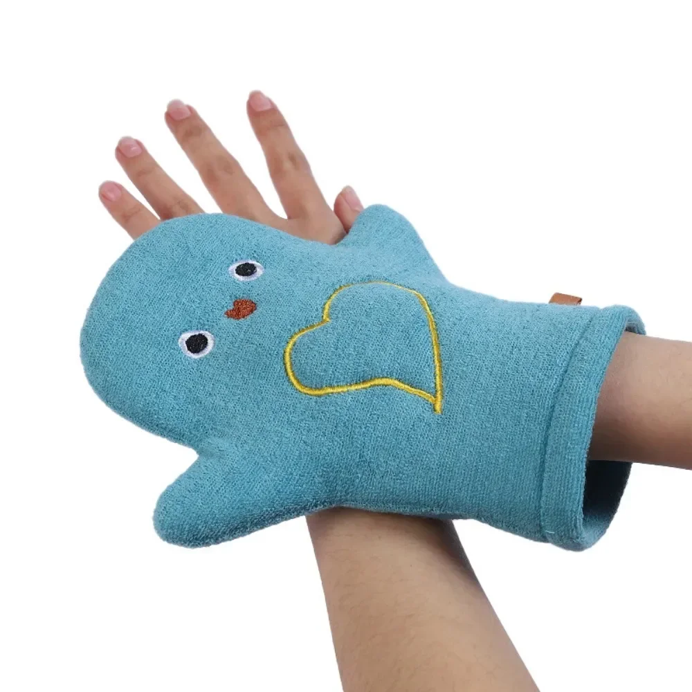 Luvas de banho do bebê para crianças dos desenhos animados animais luvas de chuveiro toalhas toalhinha para banho crianças lavar limpo chuveiro massagem