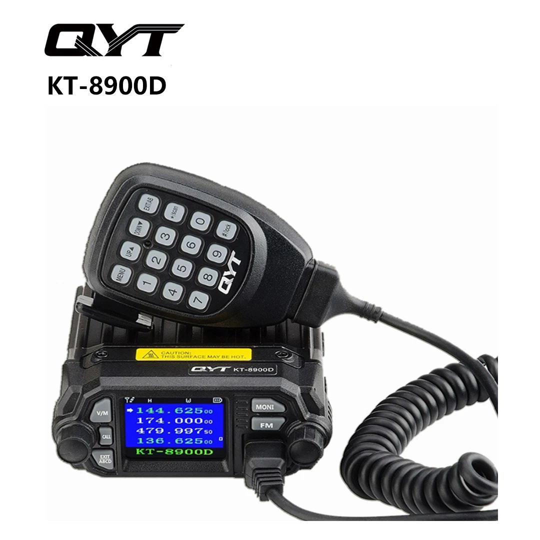 Qyt KT-8900D walkie talkie 25w 136-174/400-480mhz dual band vhf/uhf quad watch auto mobilfunk