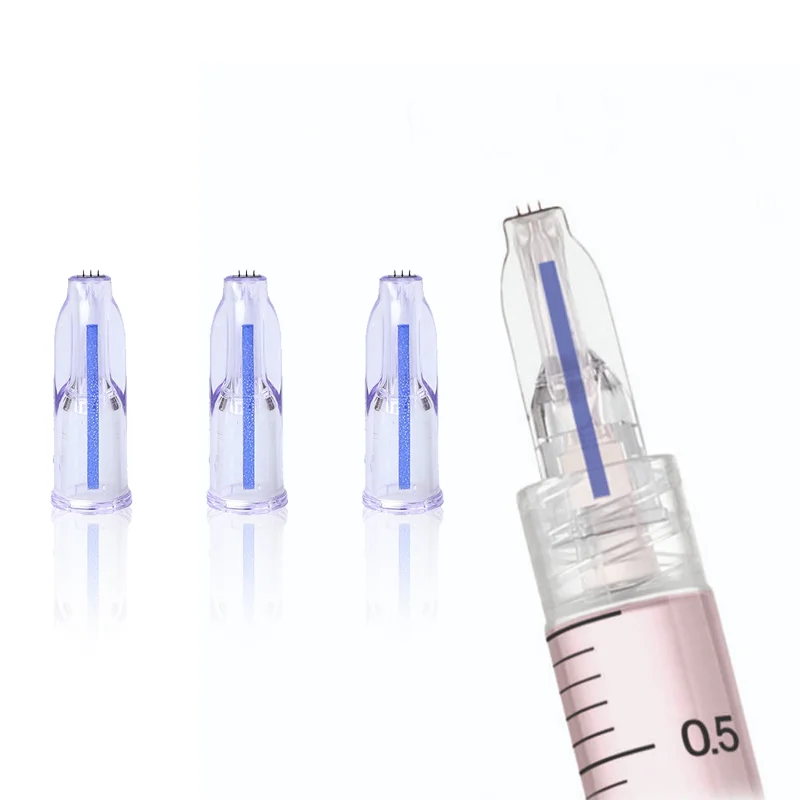 34G Nanosoft 3pins 0.6/1.0/1.2/1.5 Micro Needle High Quality Sterile Single Packaged Crystal Multi-needle