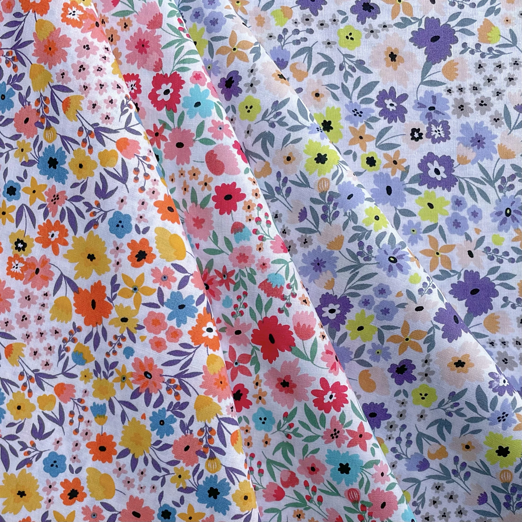 Chartwell Blumen Baumwolle 40s Original Design Stoff Digitaldruck zum Nähen Stoff Kleider Rock Kinder Designer
