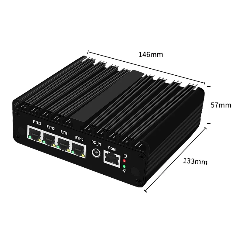 Solid Firewall Appliance Intel N150 N100 4x i226-V 2.5G Celeron J6412 N6210 Soft Router Proxmox pfSense OPNsense Fanless Mini PC