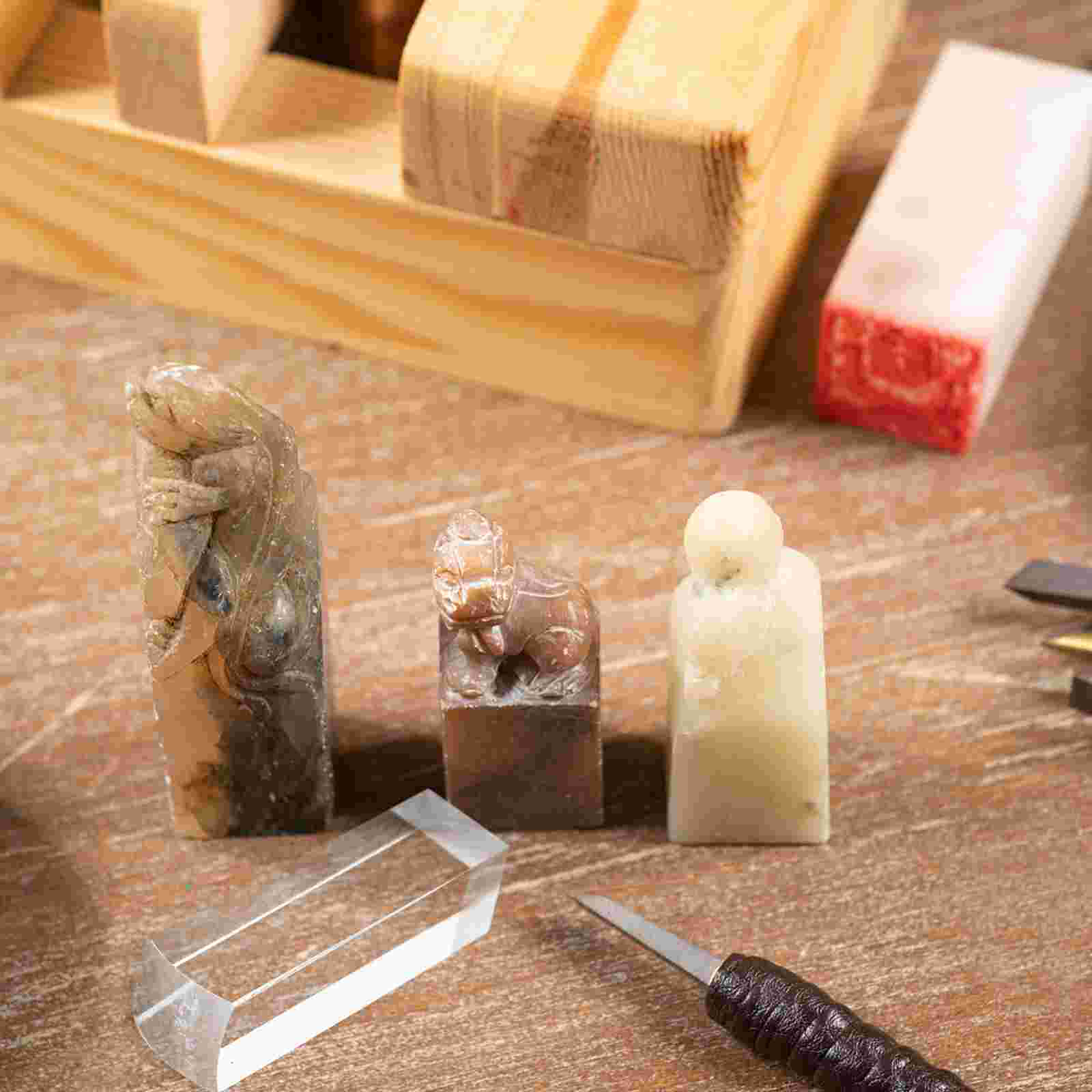 5 peças selos quadrados em branco transparentes alfabeto acrílico mini para scrapbooking