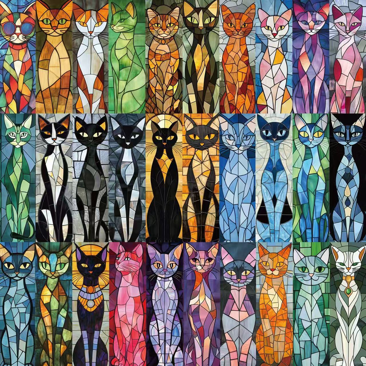 30PCS Elegante Katze Lesezeichen Exquisite Leseseiten Buch Markierungen Student Kreative Geschenke Dekoration Seite Markierungen Karten